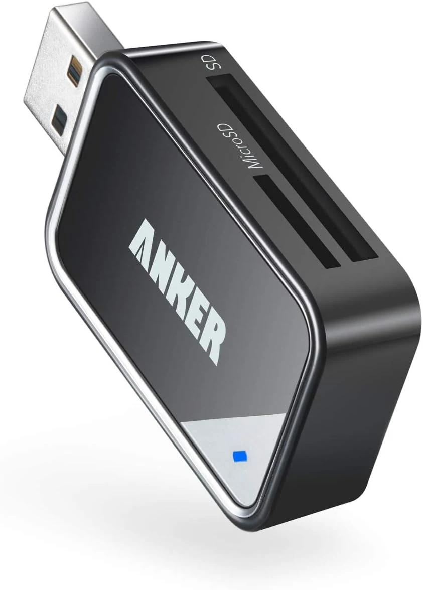 Anker 2-in-1 USB 3.0 ポータブルカードリーダー（A7612）