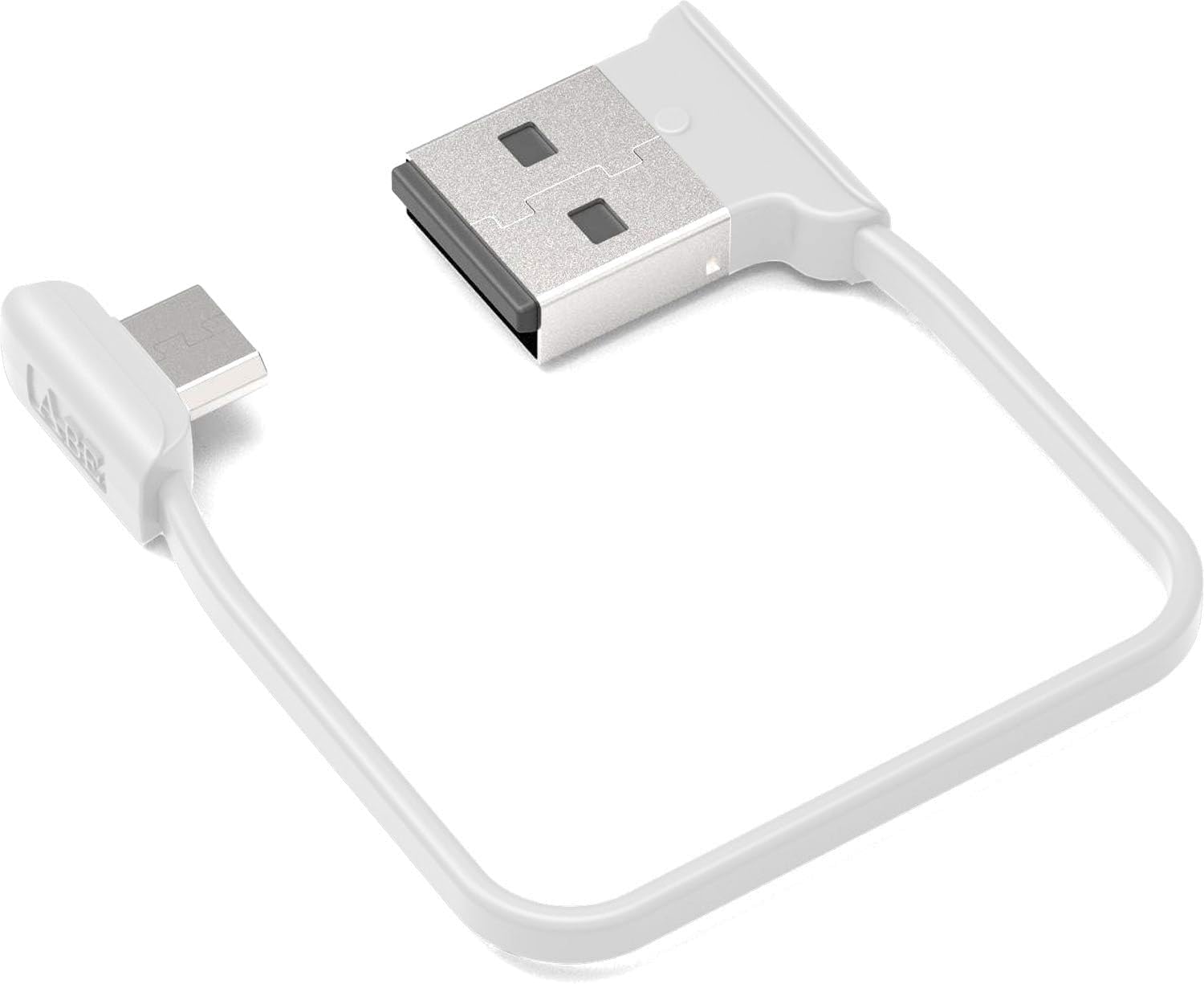 オーディオファン 両端子L字microUSBケーブル 約12cm