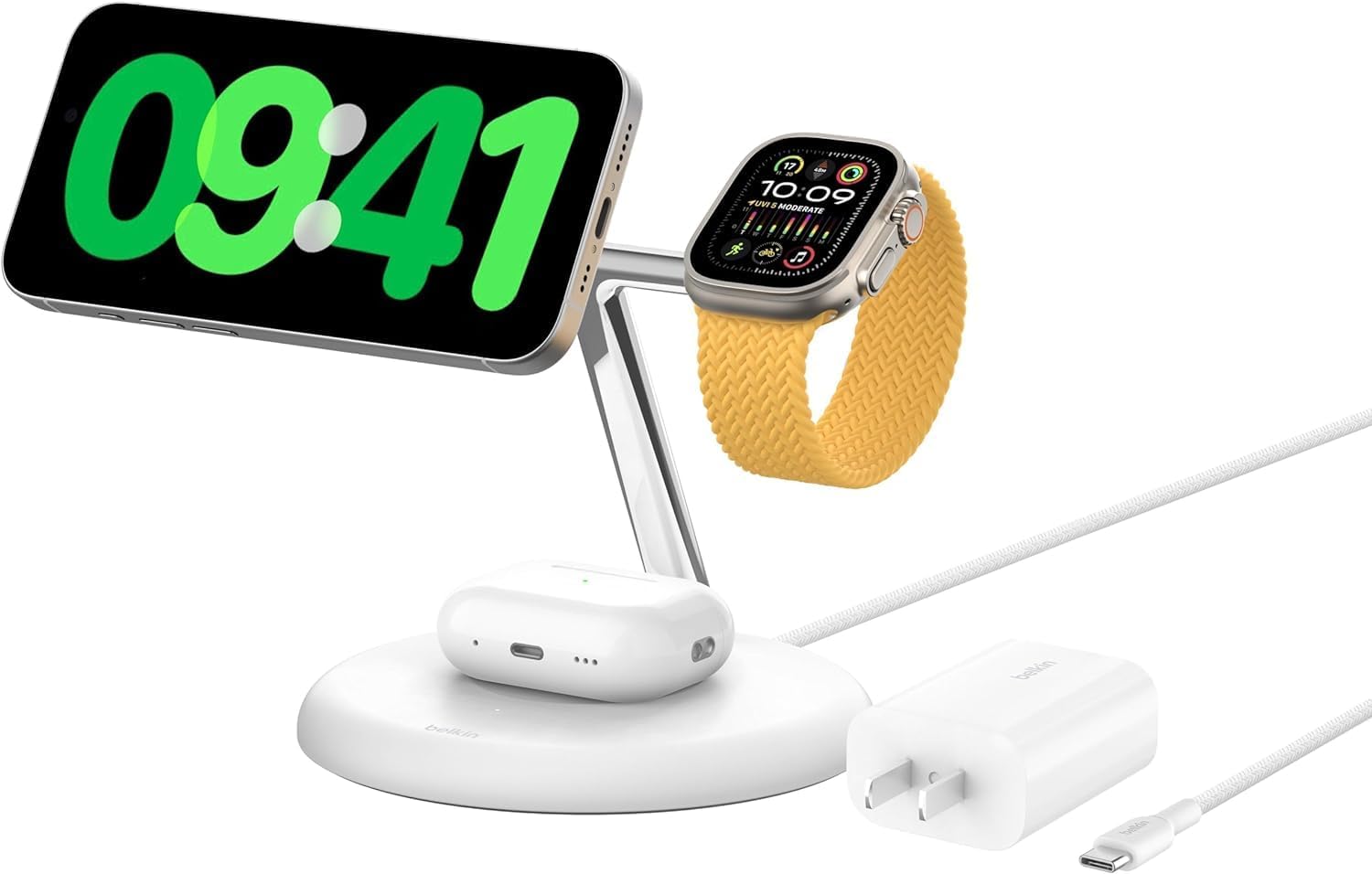 Belkin WIZ023（3-in-1ワイヤレス充電スタンド・現行モデル）