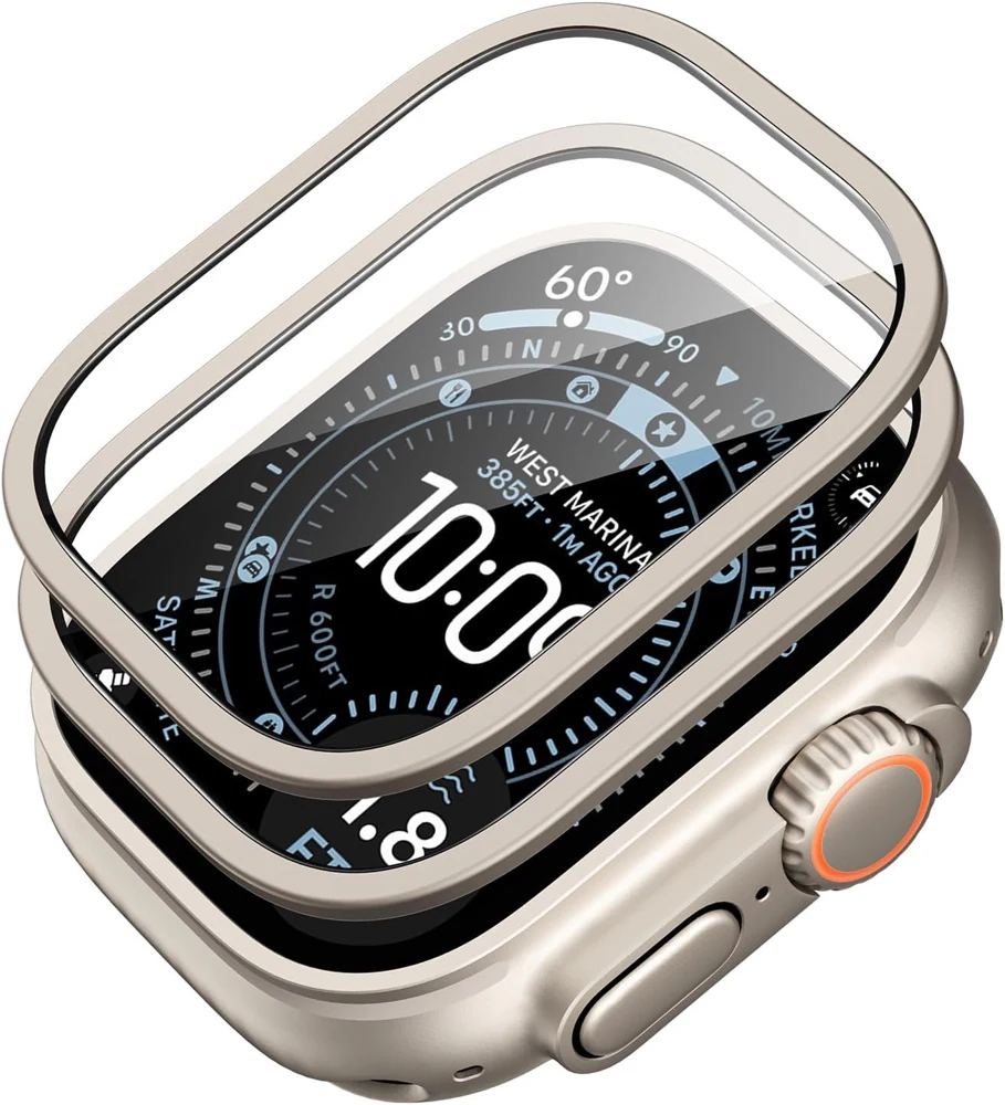 ESR Apple Watch Ultra 49mm ガラスフィルム（アルミニウム合金フレーム仕様）